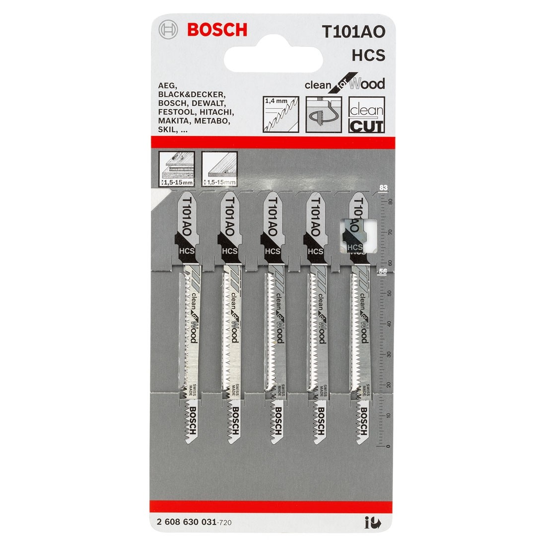 Tikksaeterad Bosch T101AO Clean for Wood