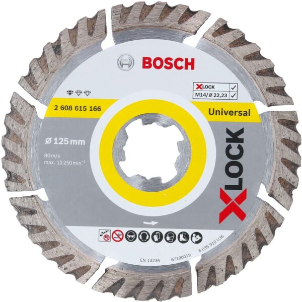 Teemantketas 125mm Bosch Standard Universal X-Lock