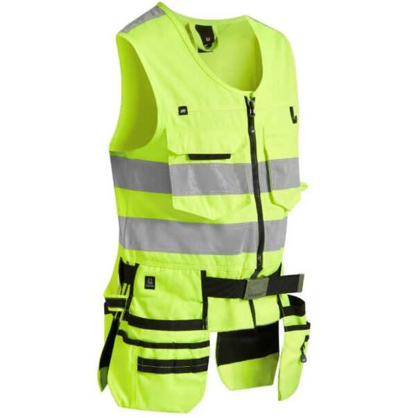 Ripptaskutega helkurvest Björnkläder 443233711, kollane