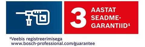 Bosch garantii 3 aastat