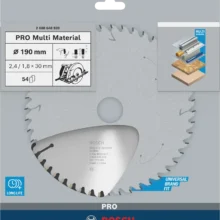 Saeketas 190mm Bosch PRO Multi Material 54H