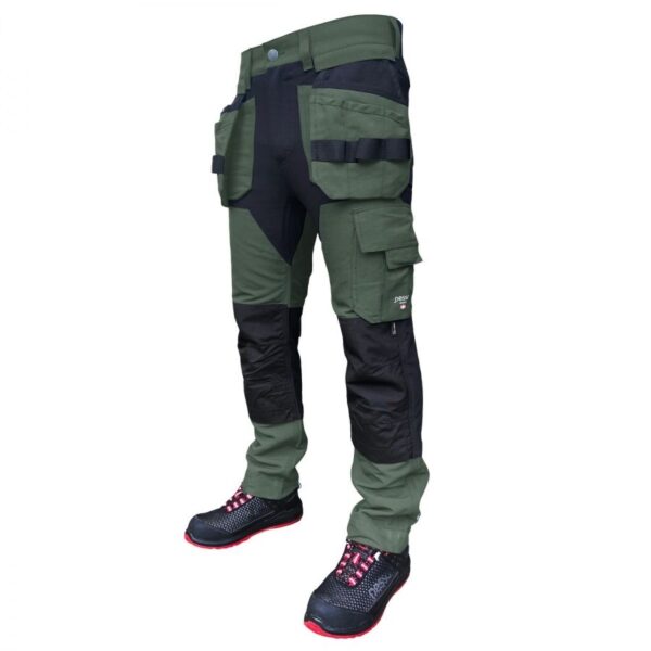 Vööpüksid stretšiga Pesso Titan Flexpro 125P must/roheline