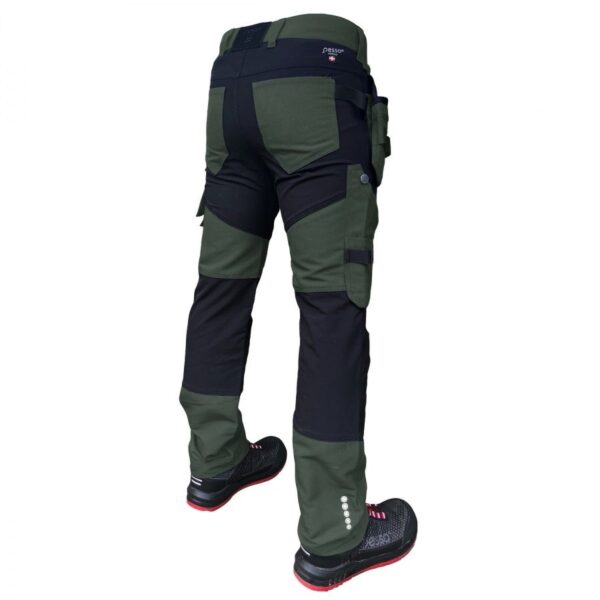 Vööpüksid stretšiga Pesso Titan Flexpro 125P must/roheline - Image 2