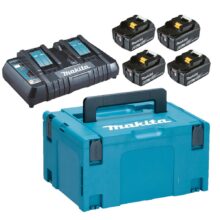 Makita Powerpack 4 x 18V 6.0Ah akud ja laadija