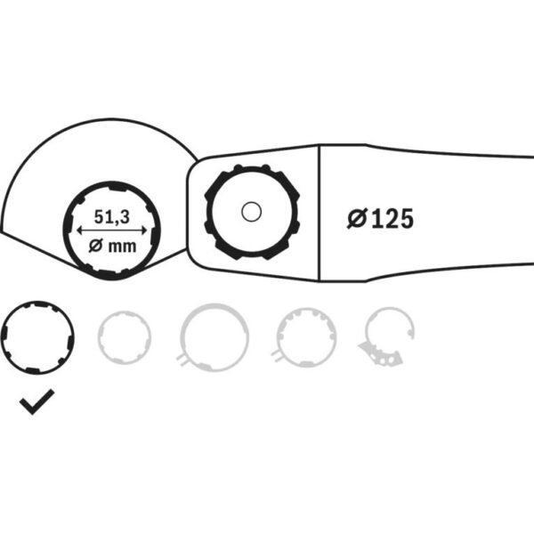 Kettakaitse lihvimiseks, 125mm Bosch - Image 2