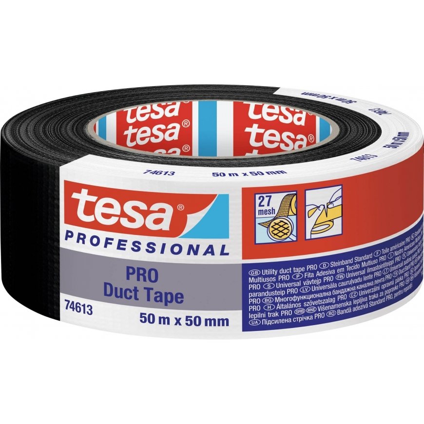 Tekstiilteip tesa® PRO 74613 Duct Tape must