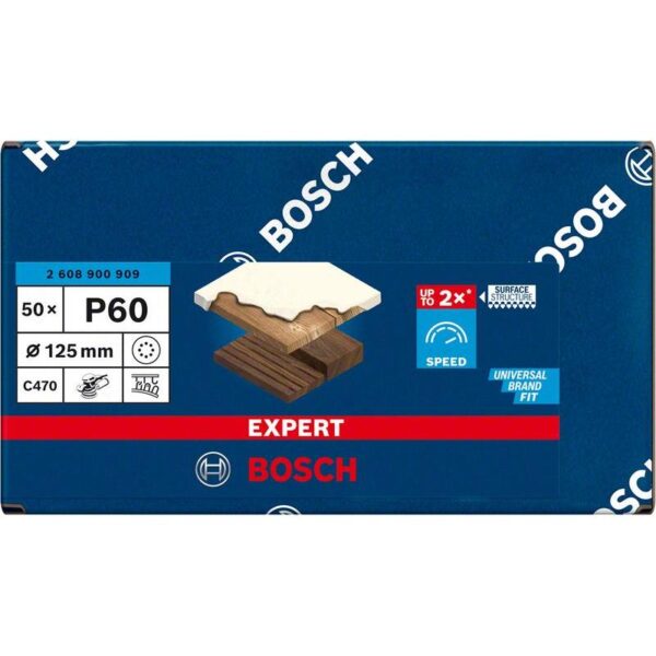 8 avaga lihvpaber EXPERT C470 Bosch 125 mm, G 60, 50 tk - Image 2