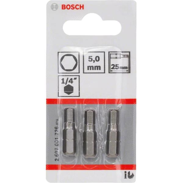 Kuuskantotsakud 5mm 3tk Bosch Extra Hard