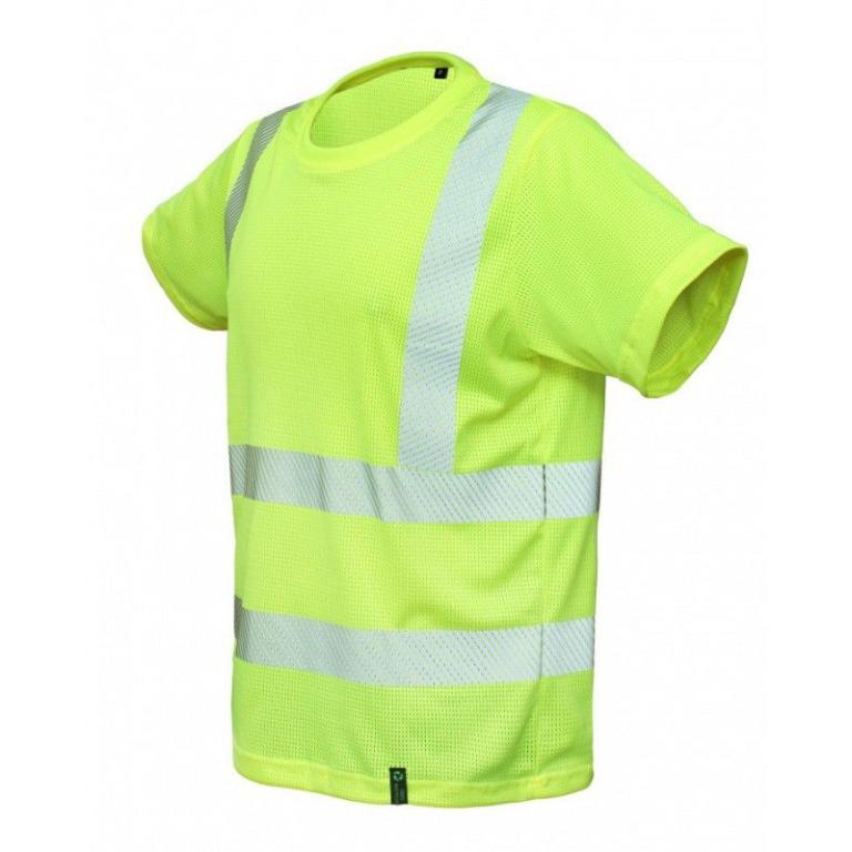 Kõrgnähtav T-särk BoSafety AeroMesh, kollane - Image 2