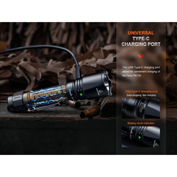 Taktikaline taskulamp Fenix TK11R, 1600lm, akuga - Image 4