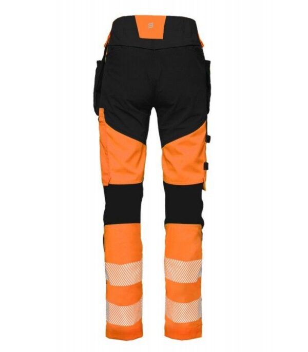 Kõrgnähtavad ripptaskutega püksid BoSafety Mashup oranž/must - Image 2