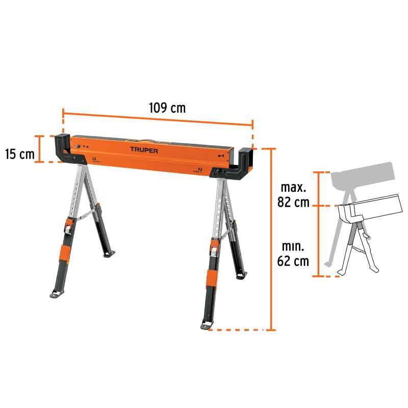Saepukk/tööpink Truper MT-590, max 600 kg - Image 2