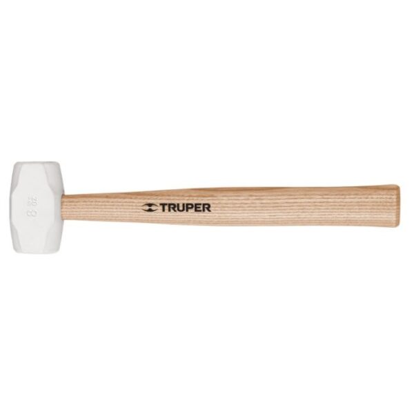 Valge kummihaamer 230g puidust varrega Truper MH-8