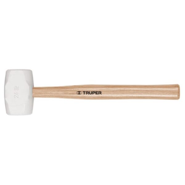 Valge kummihaamer 680g puidust varrega Truper MH-24