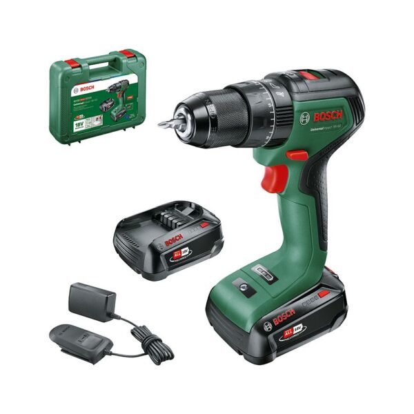 Akulööktrell Bosch UniversalImpact 18V-60, kahe akuga