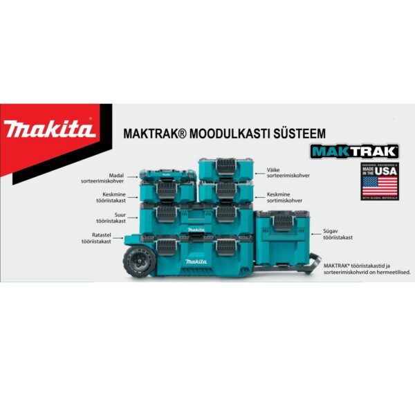 Väike sorteerimiskohver 8,55 L Makita Maktrak - Image 6