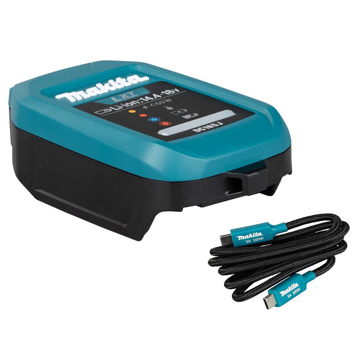 USB-C akulaadija Makita 18V LXT® akudele DC18SJ
