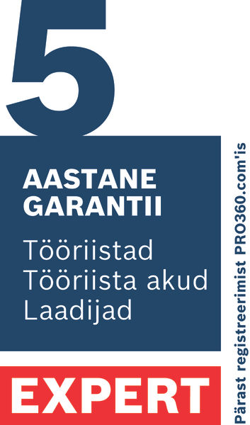 Bosch Expert 5 aastat garantii