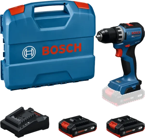 Akutrell Bosch PRO GSR18V-52, 2 x 2.0 Ah akudega