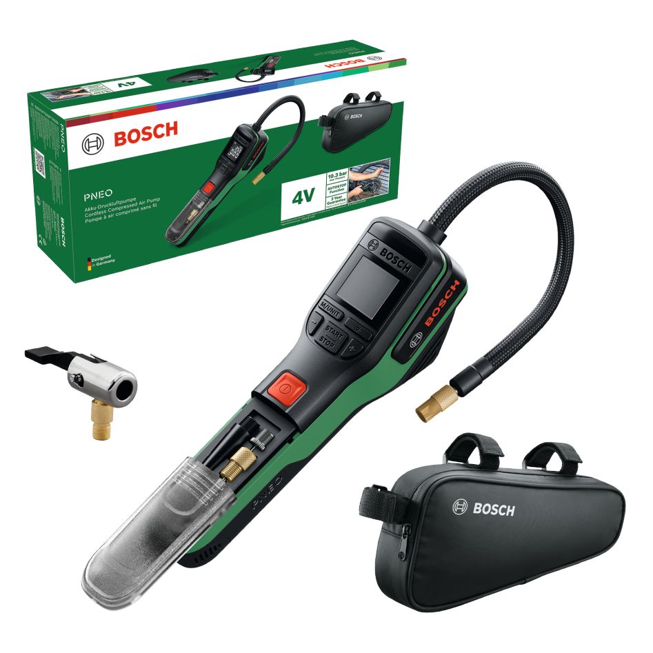 Akuga suruõhupump Bosch PNEO, koos kotiga