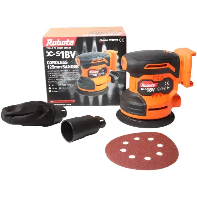 Akueksentriklihvija Robota 125mm DC-S18V KERE - Image 4