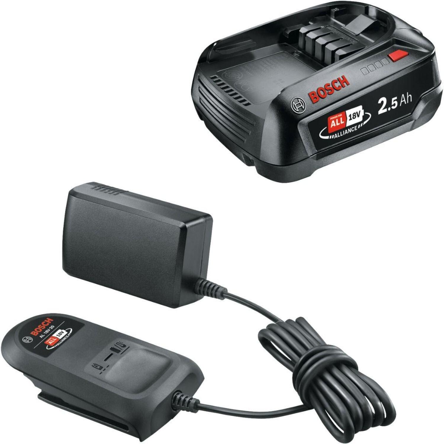 Bosch aku ja laadija komplekt 18V 2.5Ah ja laadija