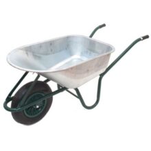Käru 1-rattaline 120L/120kg, metallvann ümar