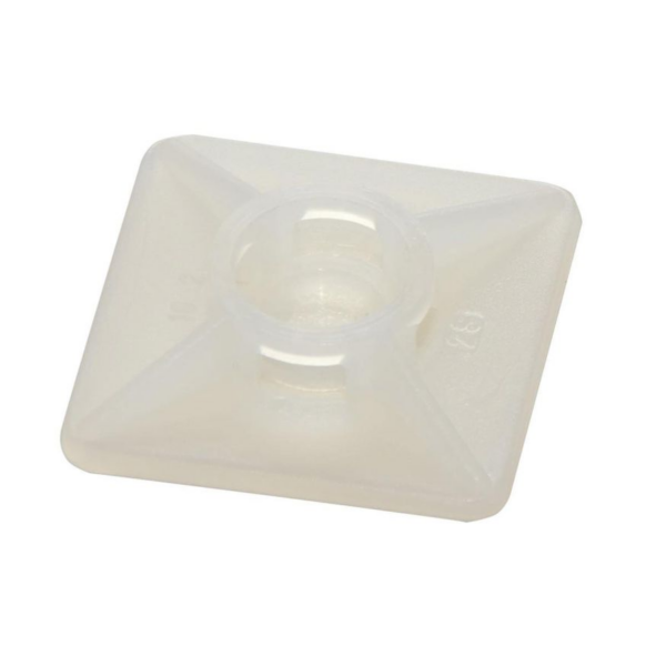 Kaablisideme alus kleebitav 19x19mm valge, SapiSelco
