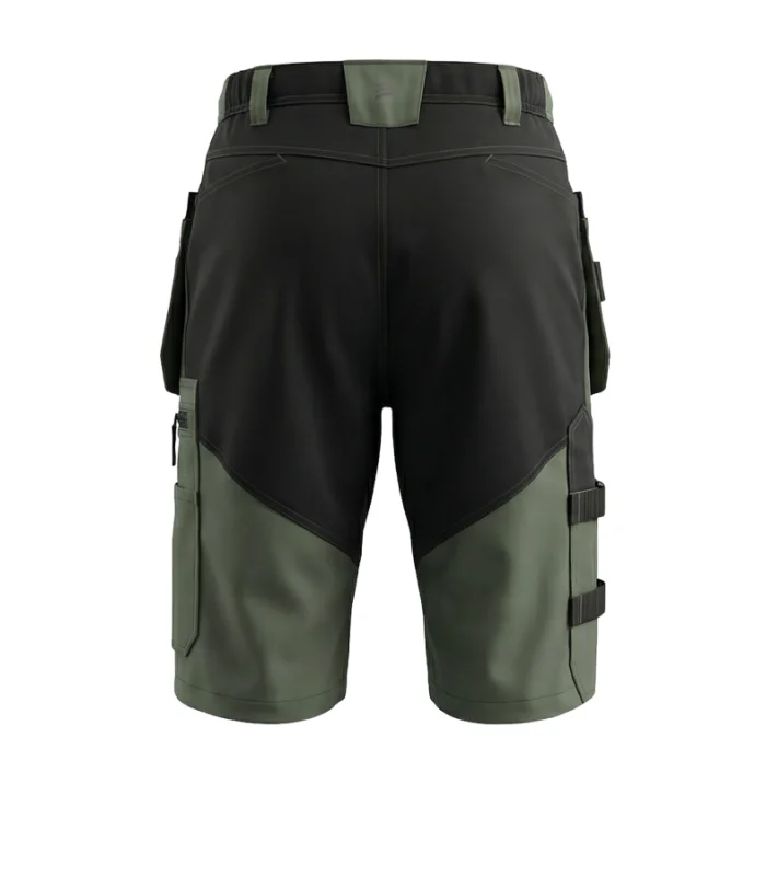Lühikesed püksid ripptaskutega BoSafety MashUp, olive/must - Pilt 4