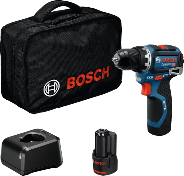 Akutrell Bosch PRO GSR 12V-32, kaks akut 12V 2.0Ah