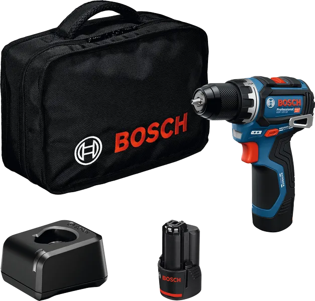 Akutrell Bosch PRO GSR 12V-32, kaks akut 12V 2.0Ah