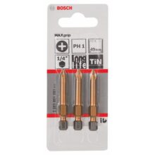 Kruvikeeraja otsakud PH1 3tk Bosch MAXgrip