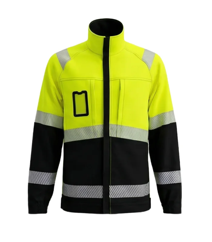 Tööjakk BoSafety Combo KL2, must/kollane