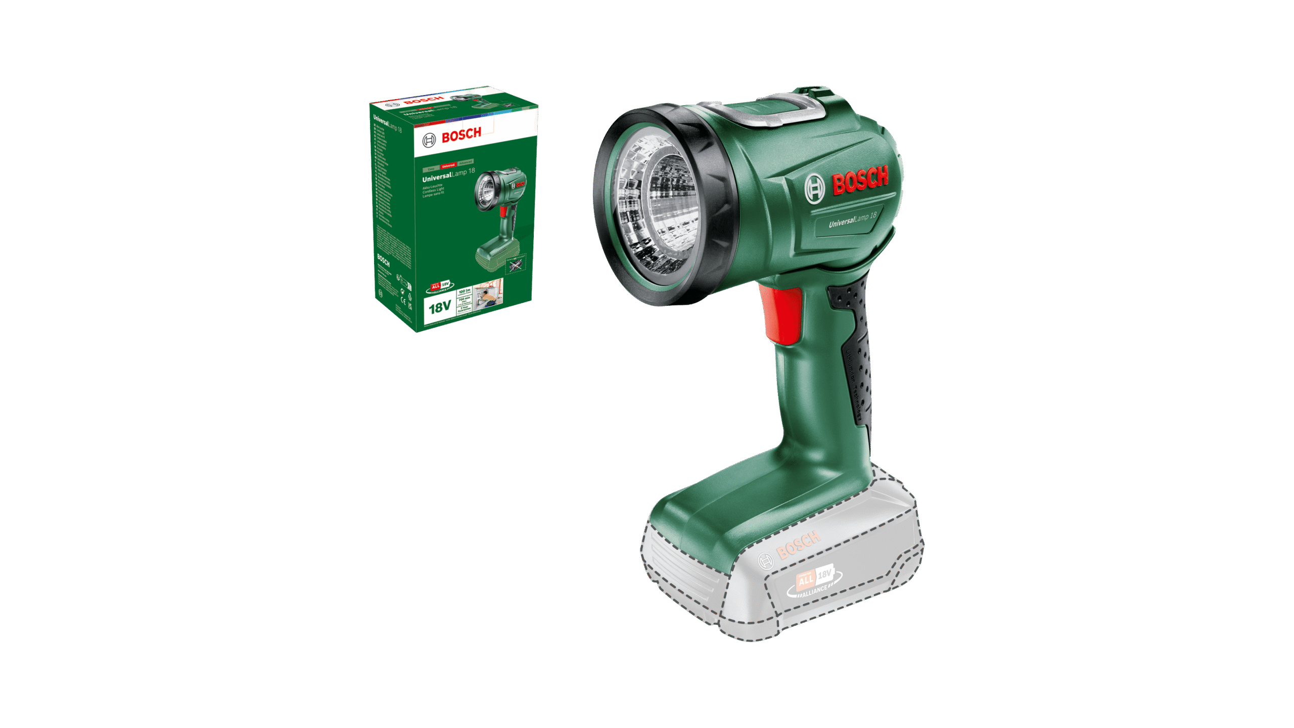 Akutaskulamp Bosch UniversalLamp 18 – Bosch
