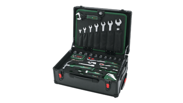 Bosch 119-osaline ratastel tööriistakohvri komplekt – Bosch