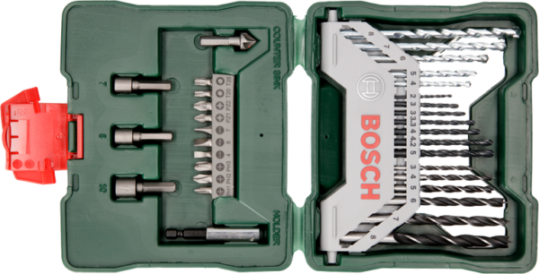 19-osaline metallipuuride komplekt HSS-G, DIN 338, 135° metallkarbis, 1–10 mm Bosch Professional – Bosch Professional