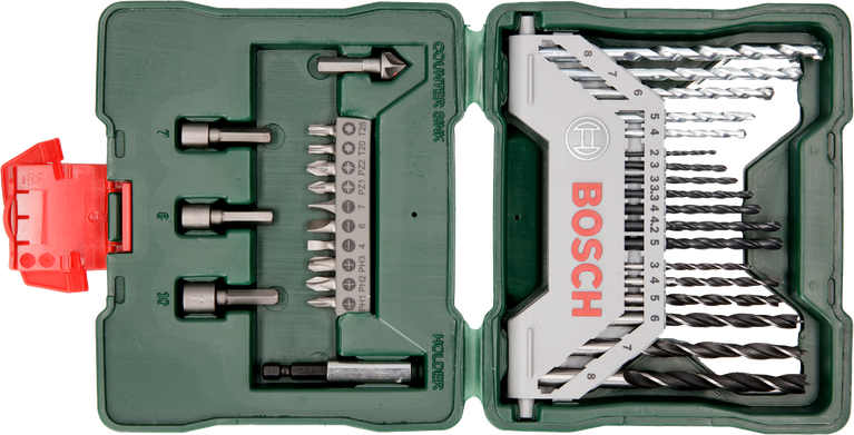 19-osaline metallipuuride komplekt HSS-G, DIN 338, 135° metallkarbis, 1–10 mm Bosch Professional – Bosch Professional