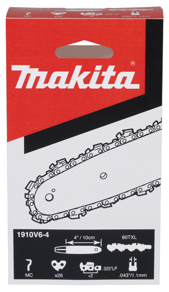 Saekett 4" / 10 cm • 0,325" • 1,1 mm • 80TXL DUC101 – Makita