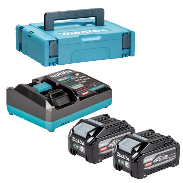 Akude ja laadija komplekt XGT (BL4040F x 2+ DC40RA + Makpac kast) – Makita