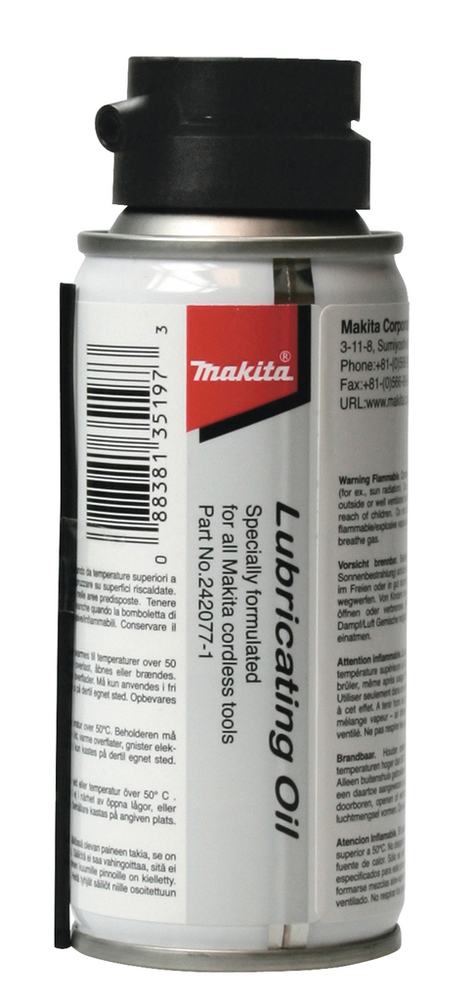 Gaasinaelapüssi õli 100ml – Makita