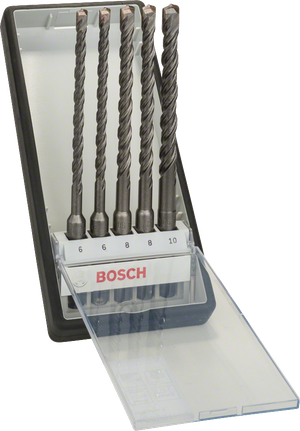 5-osaline löökpuuride Robust Line SDS plus-5 komplekt, 6–10 mm Bosch Professional – Bosch Professional