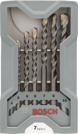 7-osaline CYL-3 betoonipuuride komplekt, 4/5/6/6/7/8/10 mm Bosch Professional – Bosch Professional