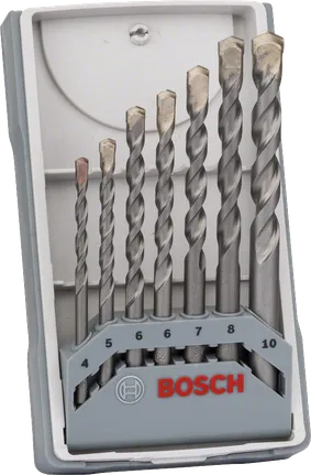 7-osaline CYL-3 betoonipuuride komplekt, 4/5/6/6/7/8/10 mm Bosch Professional – Bosch Professional