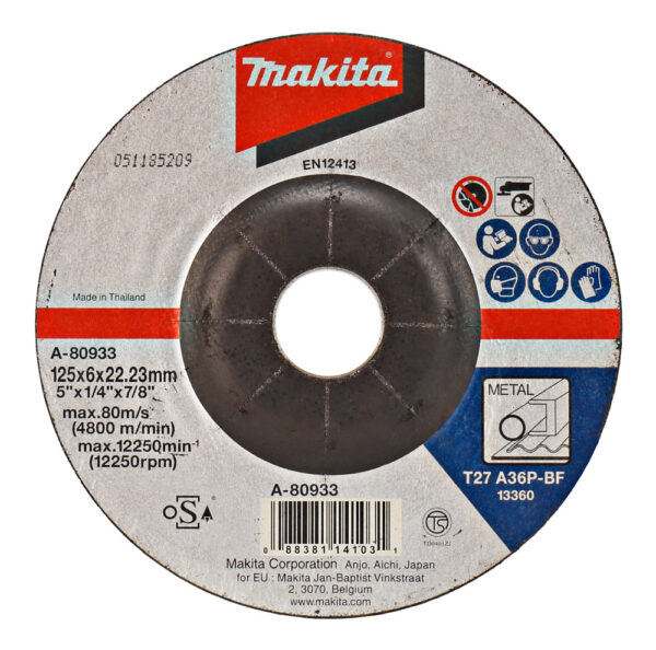 Lihvketas 125x6 metall, A36P-BF – Makita