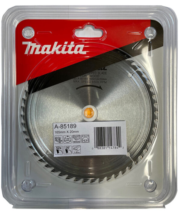 T.C.T hammastega saeketas puidu lõikamiseks 165X1.6X20mm 20° T52 Saeketas standartsele puidule – Makita
