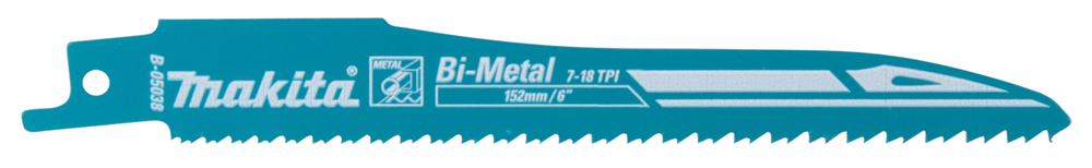 Univ.saetera BiM 152x0,9mm (7-18Tpi), 2tk., met. 1,5-8mm, PVC 5-77mm, kiire lõige – Makita