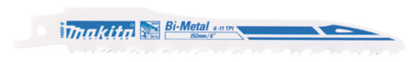 Univ.saetera BiM 152x0,9mm (6-11tpi), 2tk.UNIVERSAALNE (värvil.metallid, PVC, naeltega puit, met. 5-8mm), kiire lõige – Makita