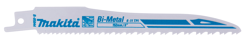 Univ.saetera BiM 152x0,9mm (6-11tpi), 2tk.UNIVERSAALNE (värvil.metallid, PVC, naeltega puit, met. 5-8mm), kiire lõige – Makita