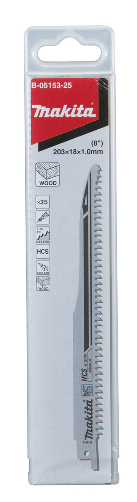 Univ.saetera HCS 203x1,0mm (6-10Tpi), 25tk., puit, kiire lõige – Makita