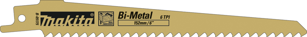 Univ.saetera BiM 150x1,25mm (6tpi), 5tk. puit, met. (universaalne) naeltega puit, klaasplast – Makita
